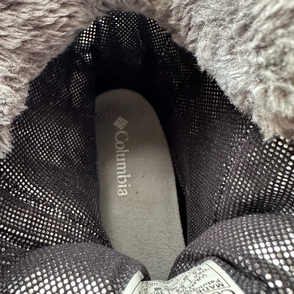 Columbia Black Quilted Boots with Faux Fur - Picture 6 of 8